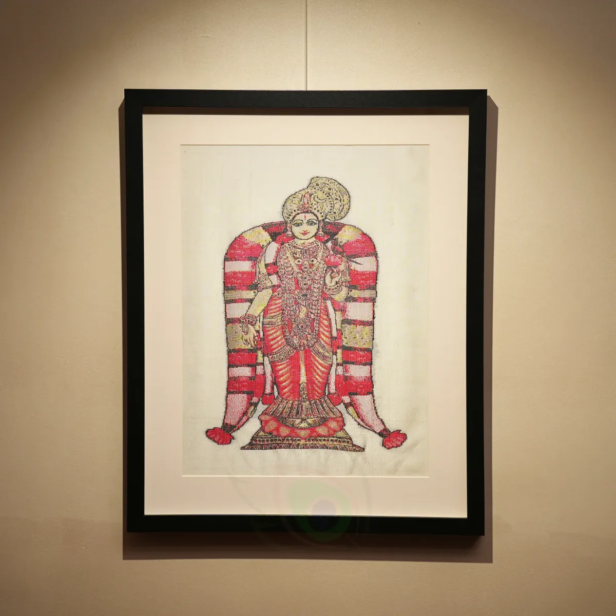 Goddess Andal | Pure Kanjivaram Silk Art | Handloom