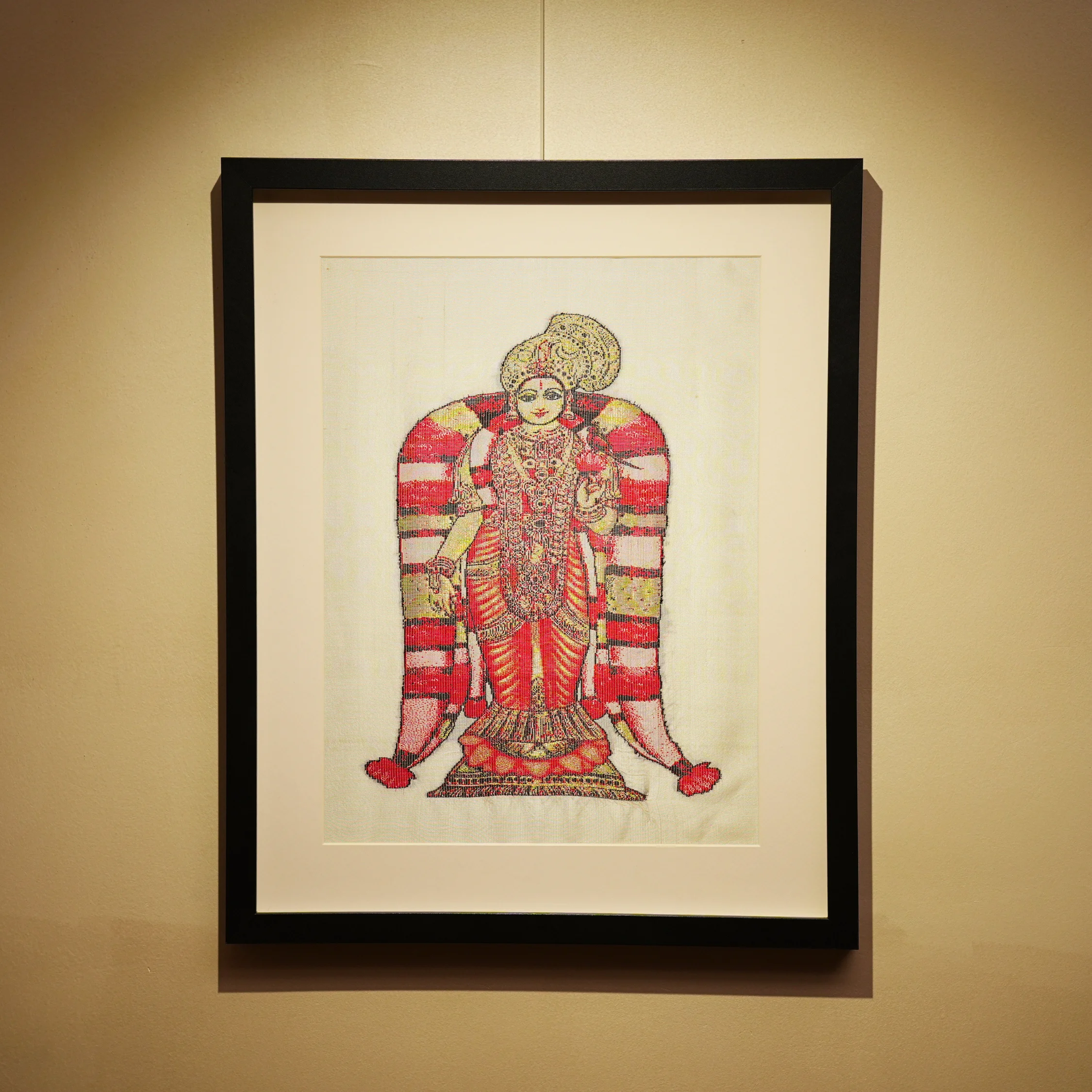 Goddess Andal | Pure Kanjivaram Silk Art | Handloom