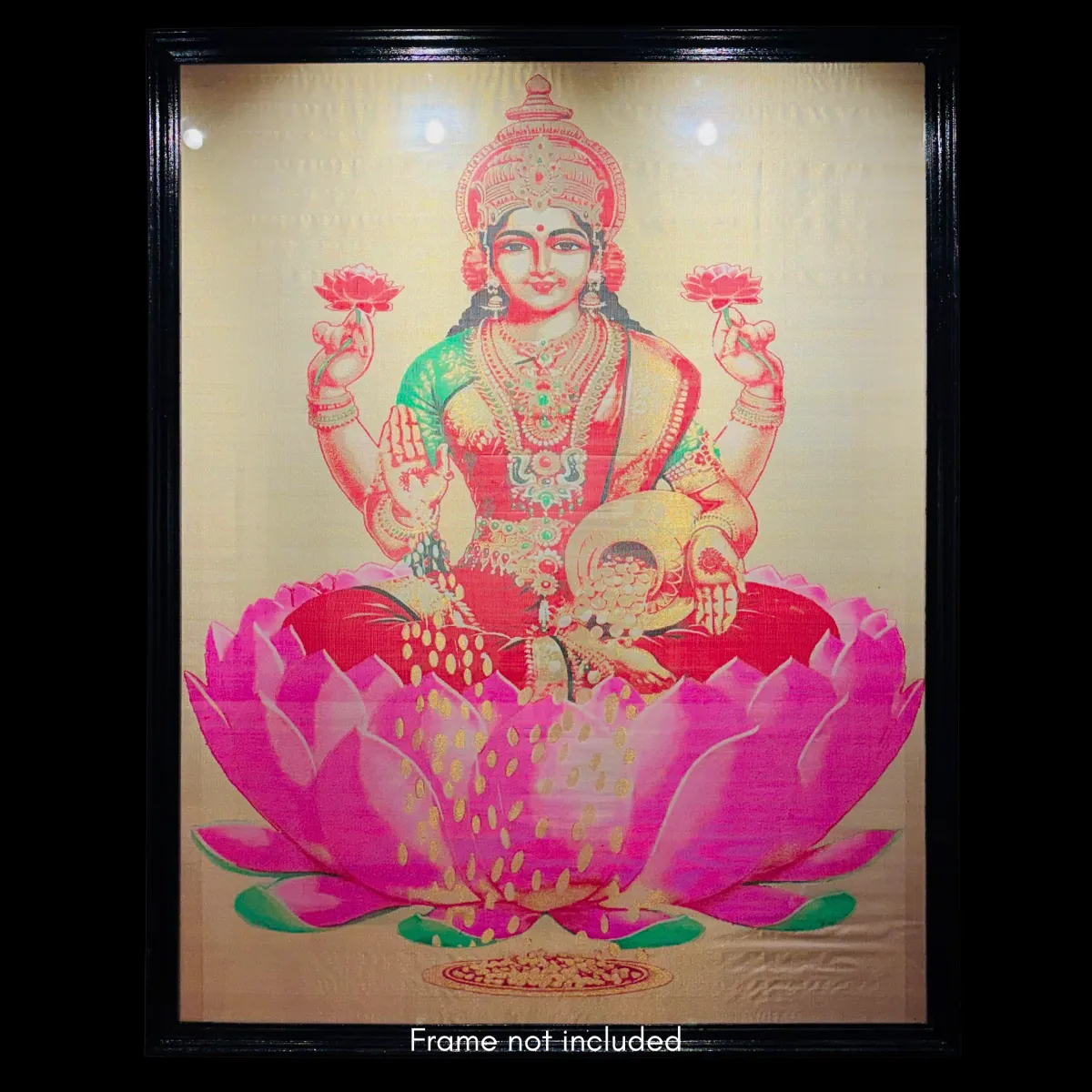 Goddess Mahalakshmi | Pure Kanjivaram Silk Art | Handloom | Masterpiece Series