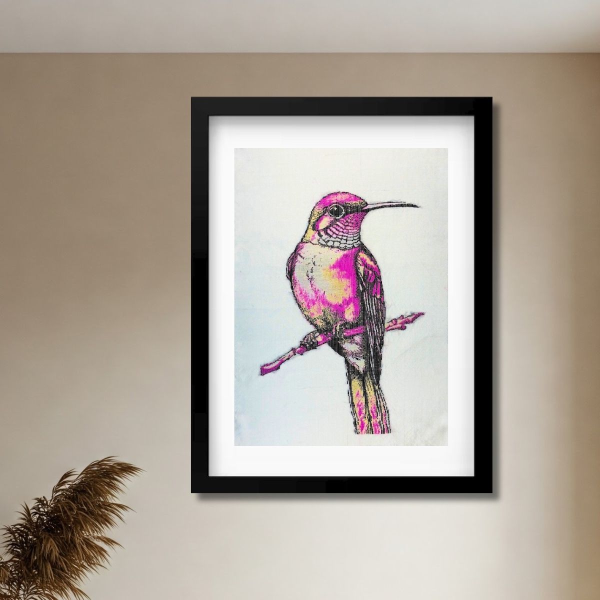 Hummingbird | Pure Kanjivaram Silk Art | Handloom