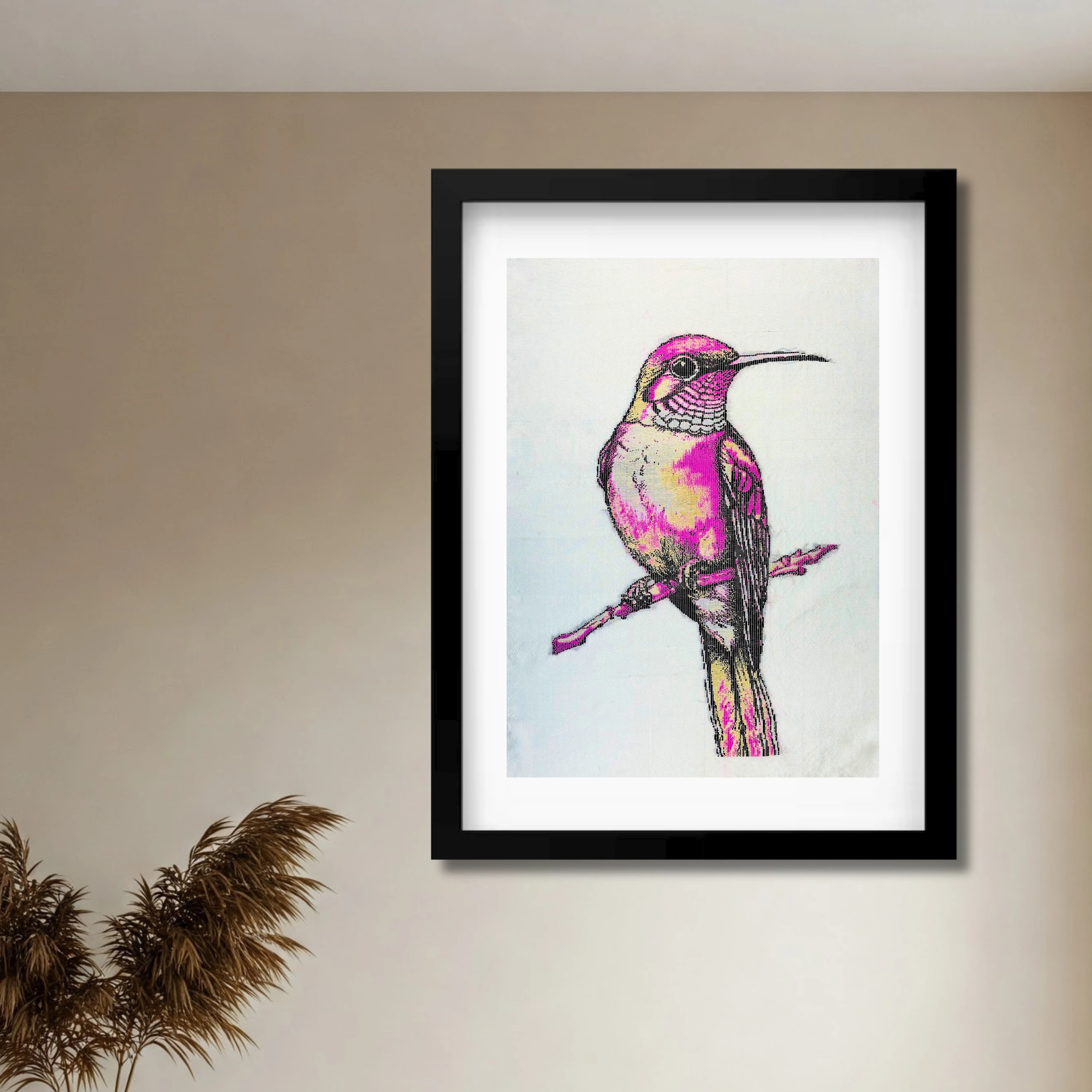 Hummingbird | Pure Kanjivaram Silk Art | Handloom