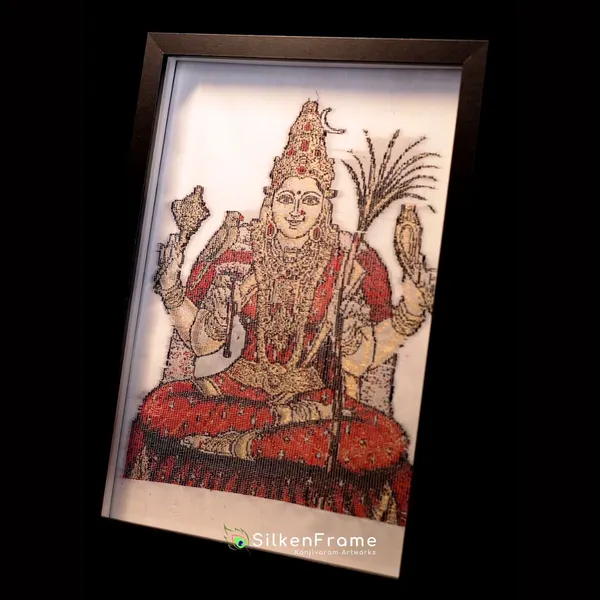Kamakshi Amman | Pure Kanjivaram Silk Art | Handloom | Essentials Series