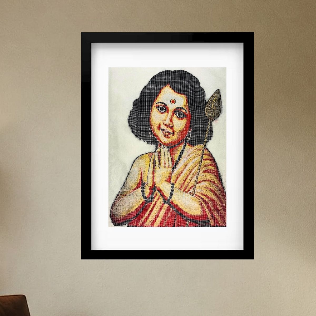 Lord Bala Murugan | Pure Kanjivaram Silk Art | Handloom