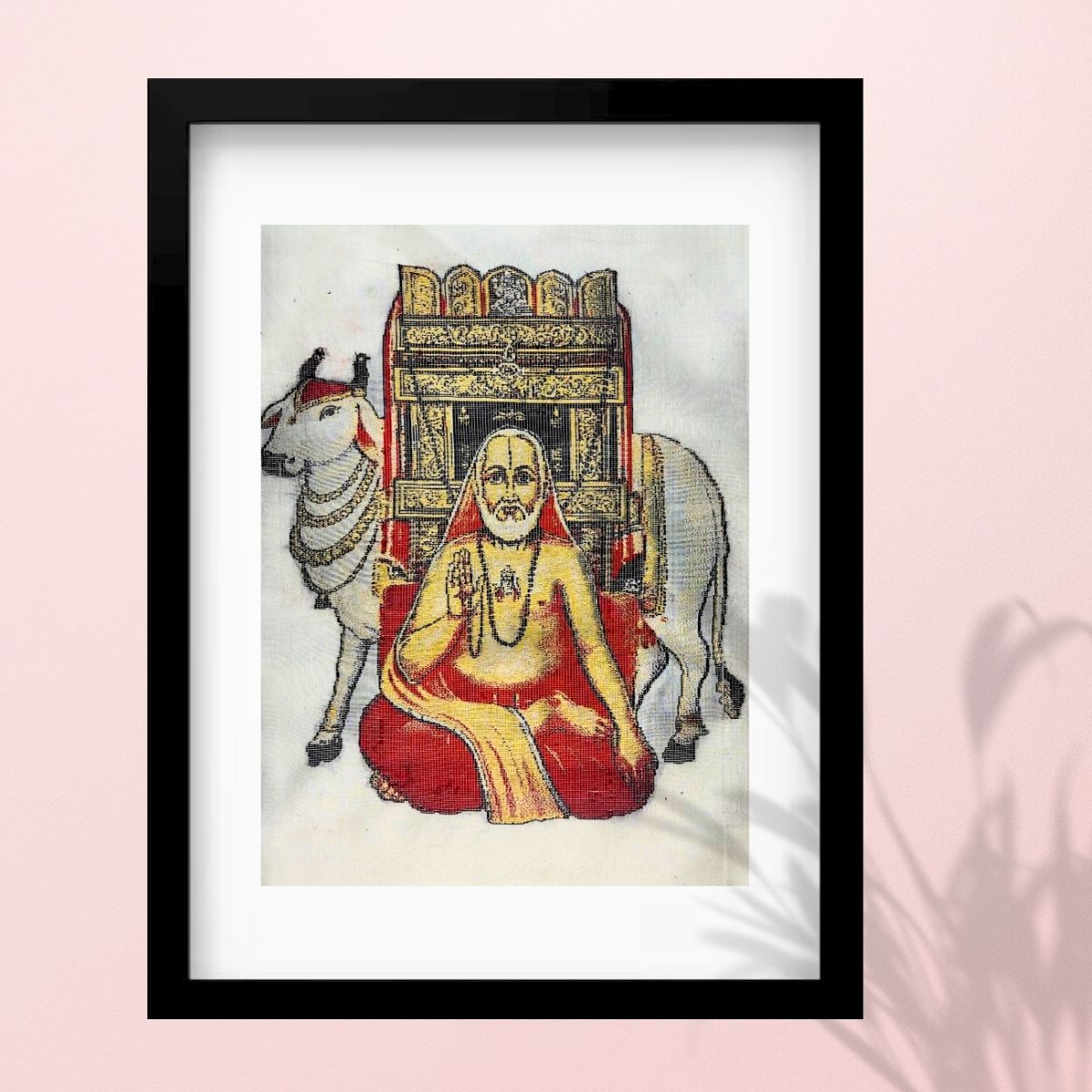 Lord Raghavendra Swamy | Pure Kanjivaram Silk Art | Handloom