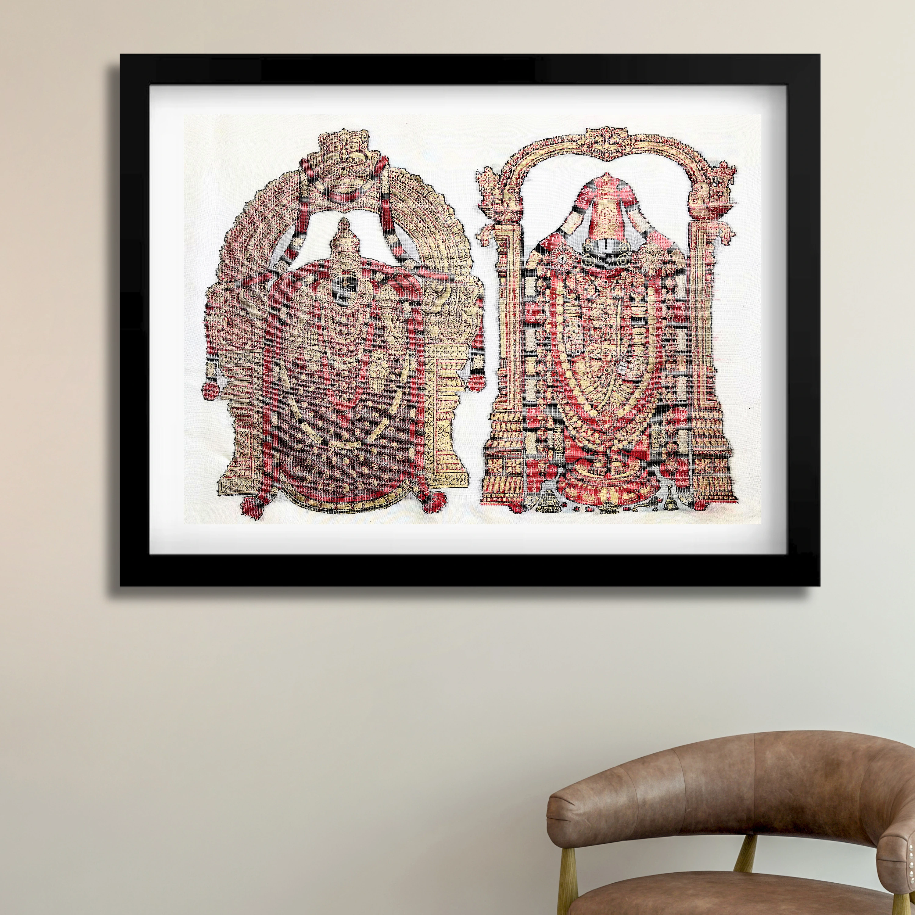 lord-venkateswara-goddess-padmavathi-traditional-series-kanjivaram-silk-artwork.webp