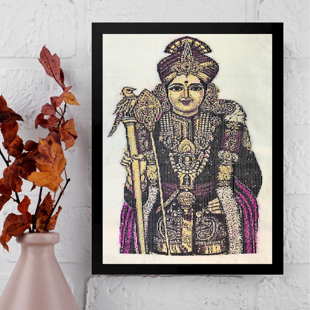 Murugan Raja Alangaram | Pure Kanjivaram Silk Art | Handloom | Essentials Series