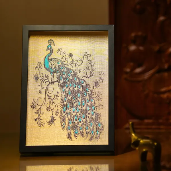 Peacock - Majestic Bloom | Pure Kanjivaram Silk Art | Handloom | Essentials Series
