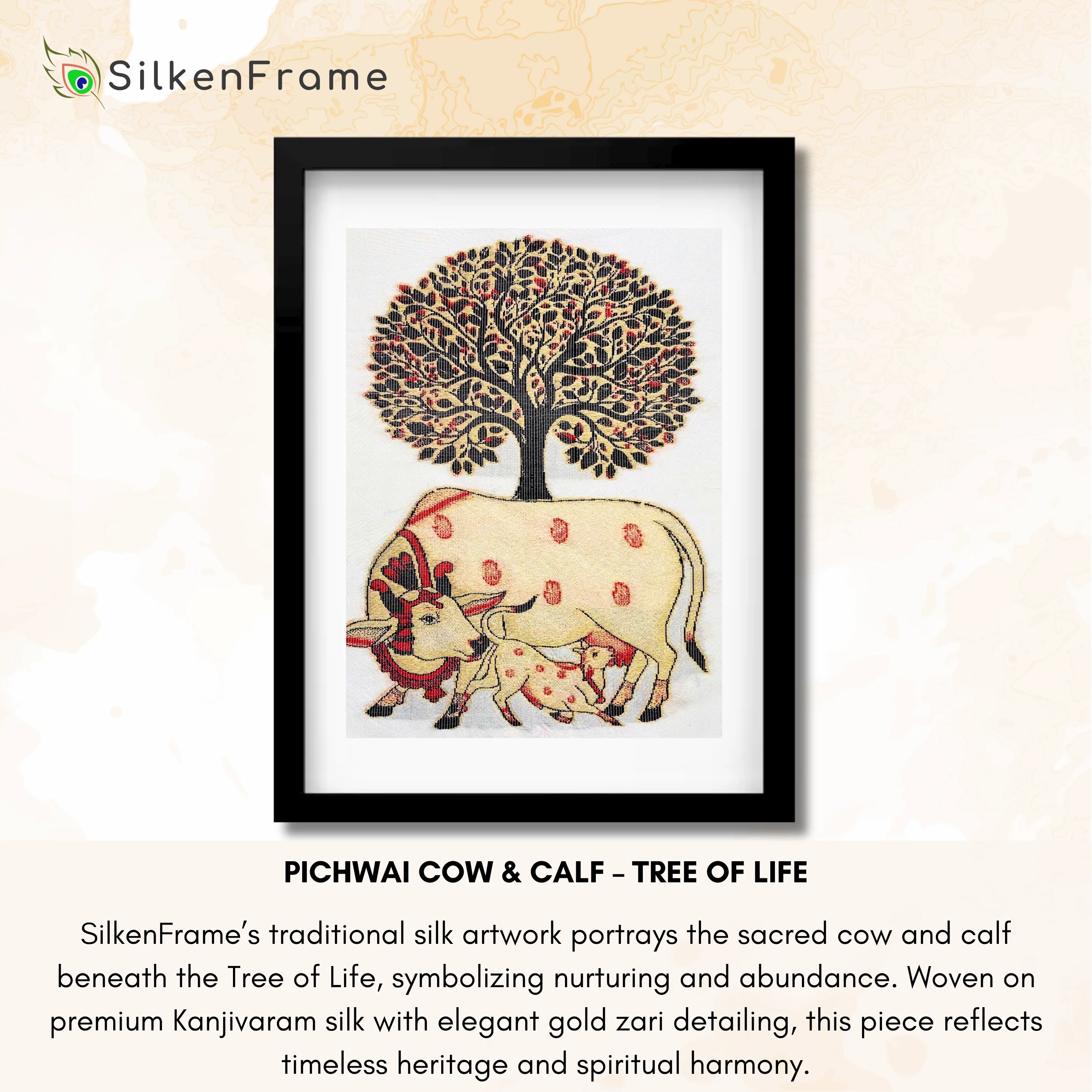 pichwai-cow-calf-tree-of-life-traditional-series-handwoven-silkart.webp