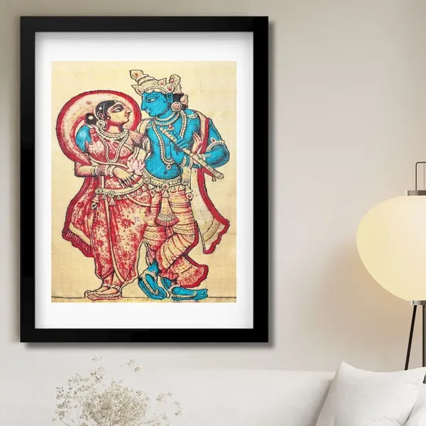 Radha Madhava | Pure Kanjivaram Silk Art | Handloom | Premium Series