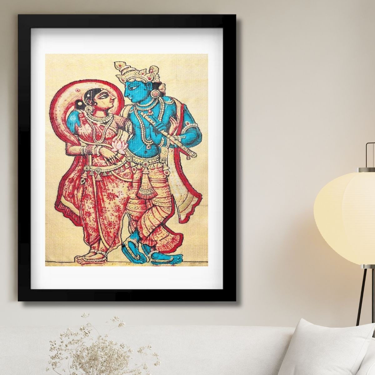 Radha Madhava | Pure Kanjivaram Silk Art | Handloom | Premium Series