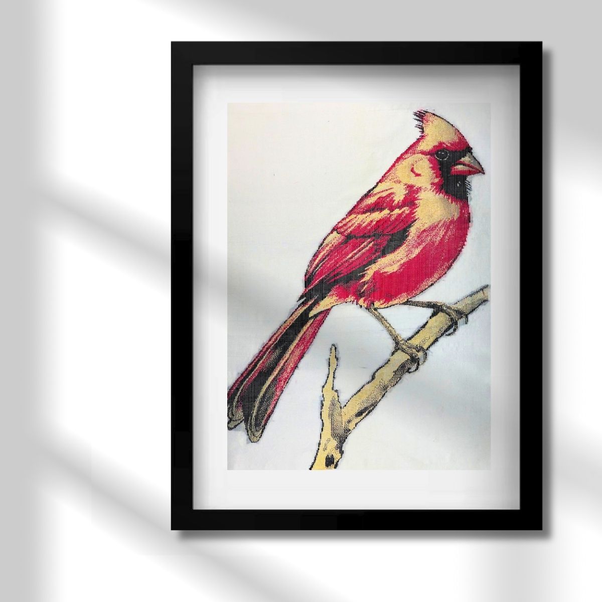 Red Cardinal | Pure Kanjivaram Silk Art | Handloom