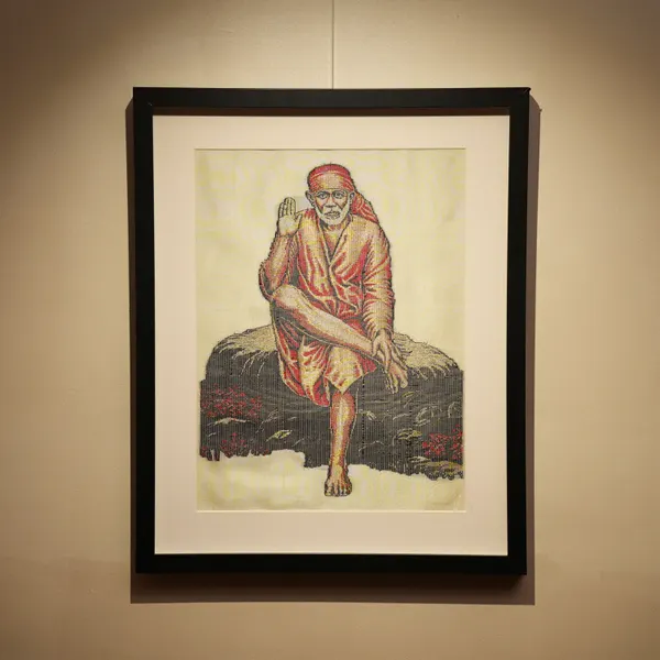 Shirdi Sai Baba | Pure Kanjivaram Silk Art | Handloom