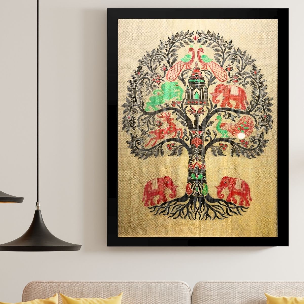 Tree of Life – Kanjivaram | Pure Kanjivaram Silk Art | Handloom | Masterpiece Series